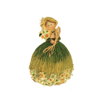 Fata floare in picioare verde-lime